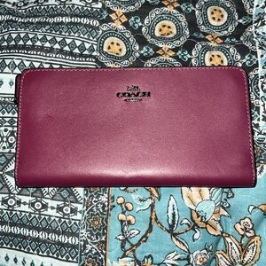 Pretty burgundy Coach wallet